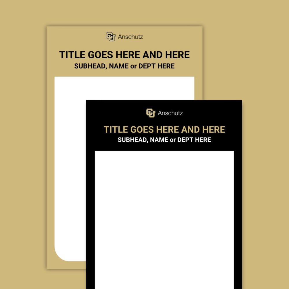 Presentation template vertical