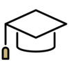 Graduation cap logo