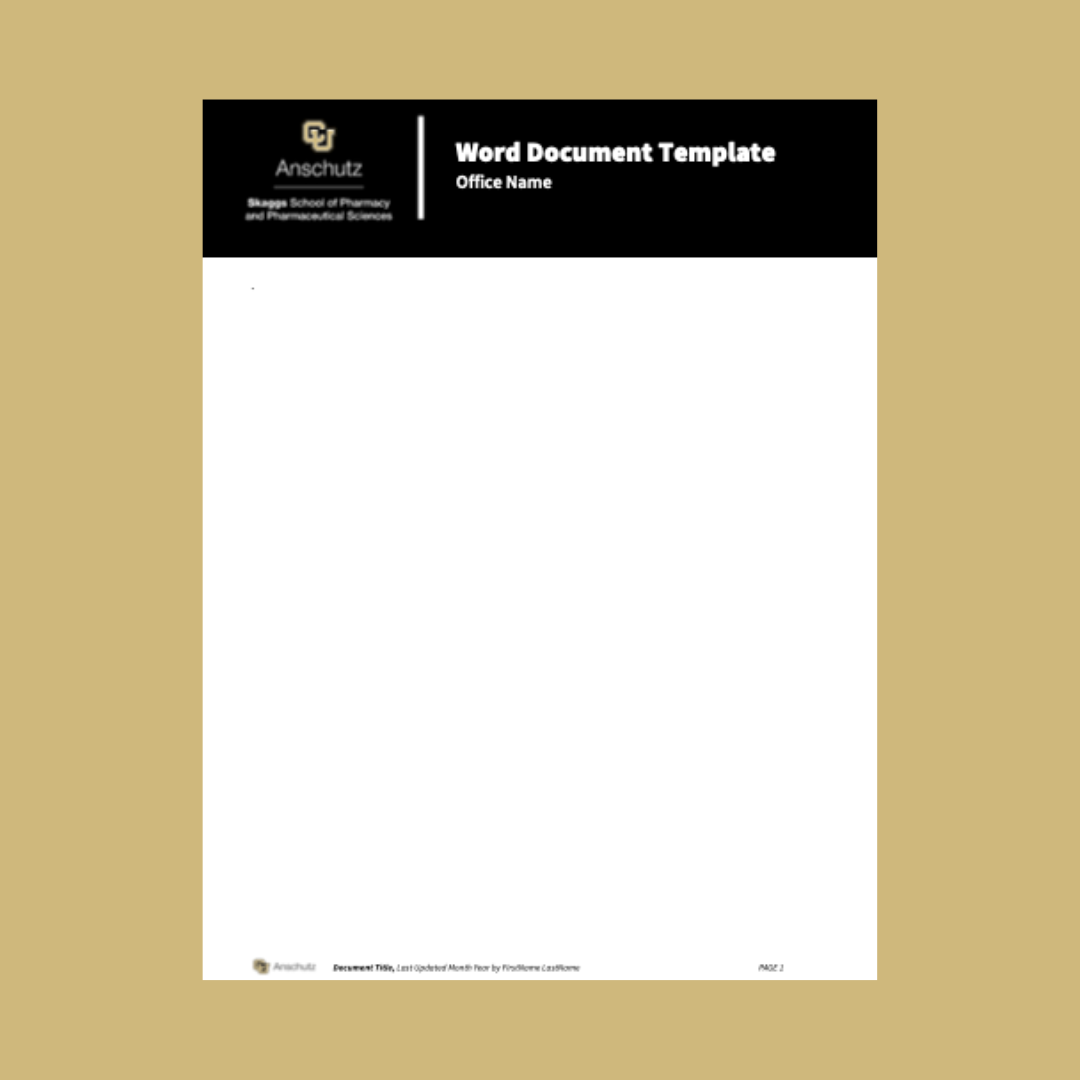 Word Doc Template