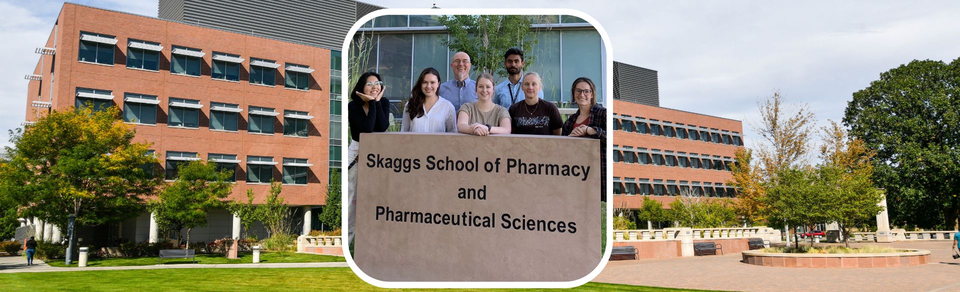 Researchers at Skaggs School of Pharmacy sign